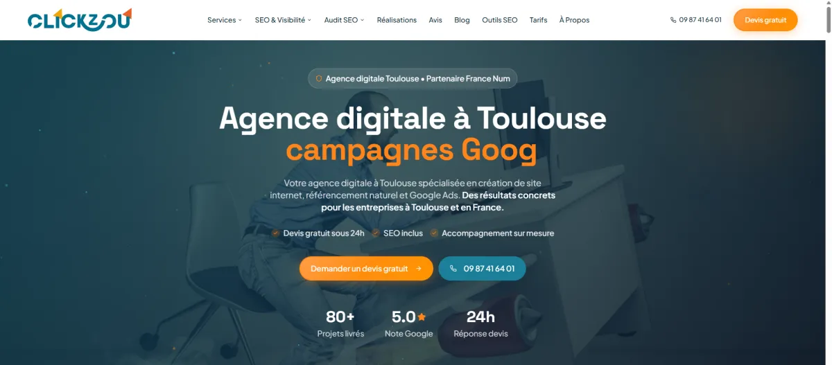 Architecture SEO du site Clickzou : écosystème de 1 250 pages avec Next.js